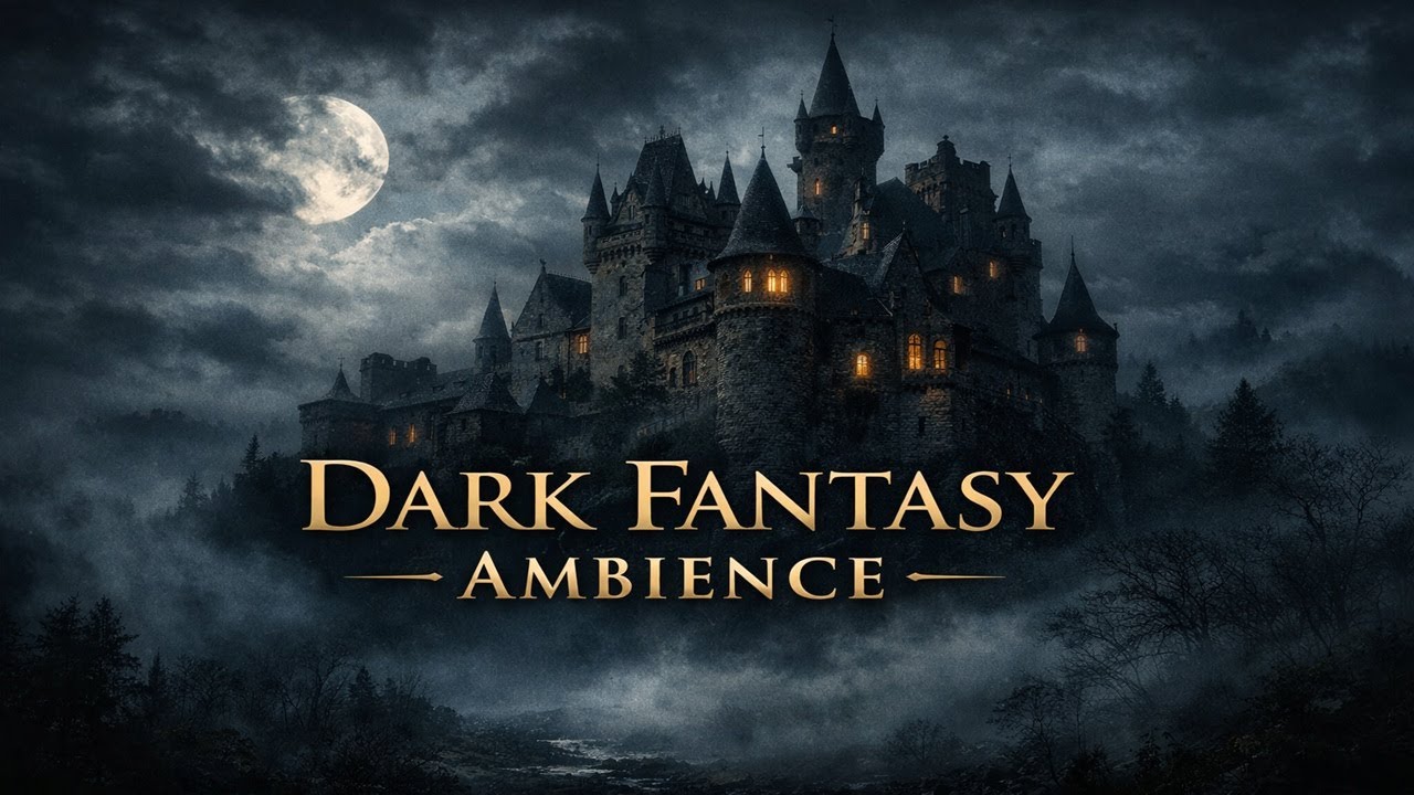 [No Ads] Dark Fantasy Ambience for Focus & Reading — Villain’s Castle at Night | Eternal Manor