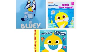 Wash Your Hands With Baby Shark Bluey Little Library Collection Pinkfong Baby Shark Chomp Kids