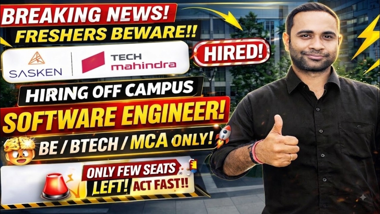 Tech Mahindra Off Campus Hiring | Software Engineer Hiring | BTech/ MCA ...