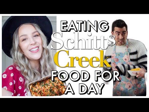 EATING SCHITT'S CREEK FOOD FOR A DAY