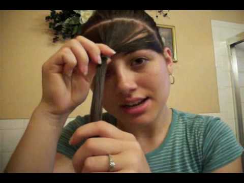 How to cut your own bangs  YouTube