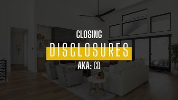 Initial Closing Disclosure