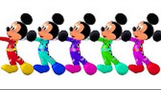 Learn Colors With 3D Mickey Mouse Coloring For Children - Colours For Kids To Learn