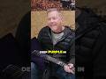 James Hetfield on His Purple Explorer Guitar