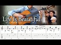 Life is beautiful  fingerstyle guitar  tab