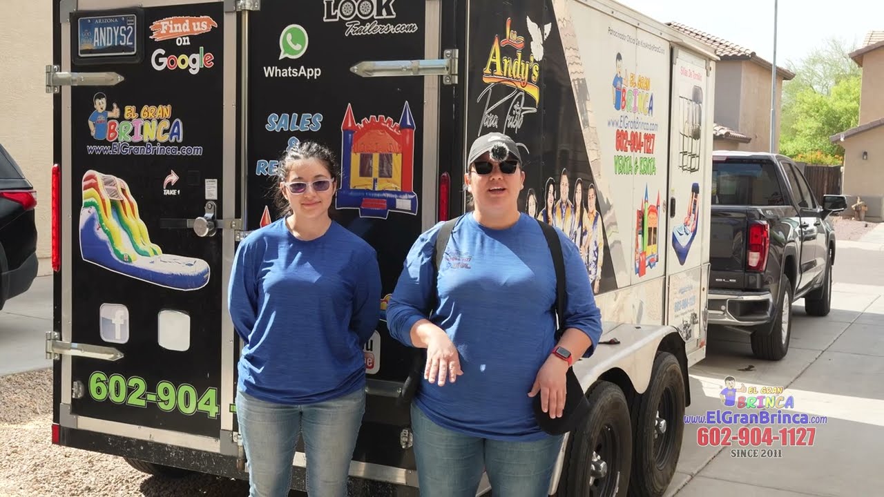 Como Trabajan Las Mujeres Rentando Brincolines Waterslides Mesas y Sillas