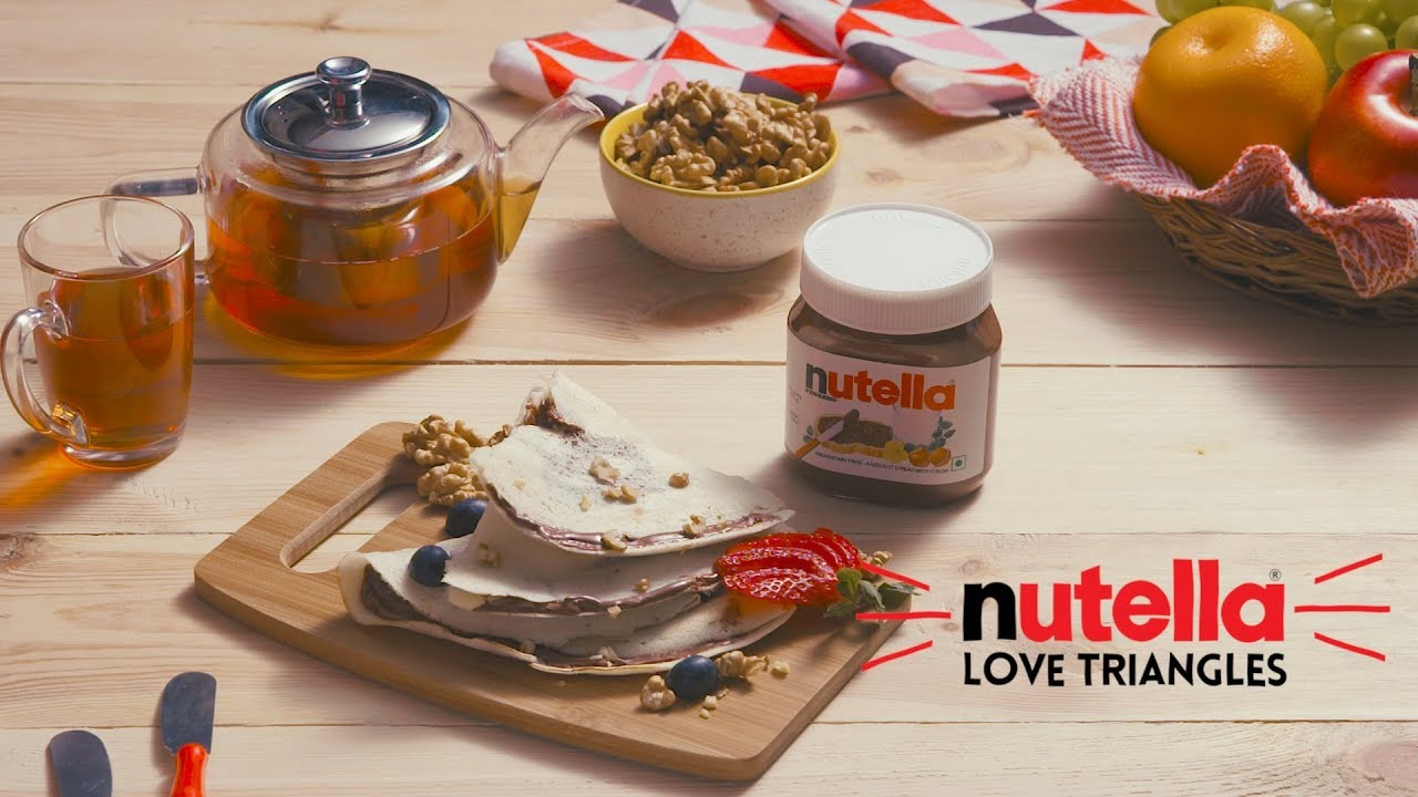 Nutella Love Triangles | Nutella Breakfast Recipes | India Food Network