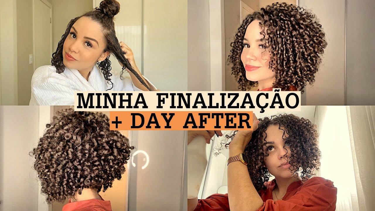 Minha finalização atualizada + day after com cabelo bem curto 💫