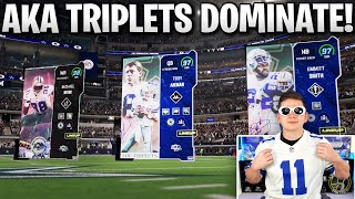 AKA CREWS TRIPLETS GAMEPLAY! MIKE IRVIN, AIKMAN, AND EMMITT DOMINATE!