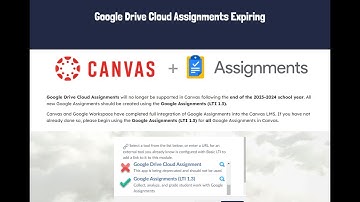 Canvas- Convert Google Drive Cloud Assignment to Google Assignments (LTI 1.3)