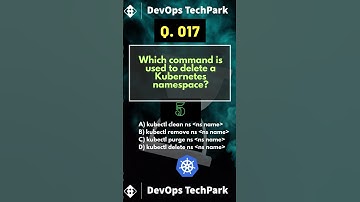 kubernetes delete namespace  object |#kubernetes  Interview question and answers #fact #kube #quiz