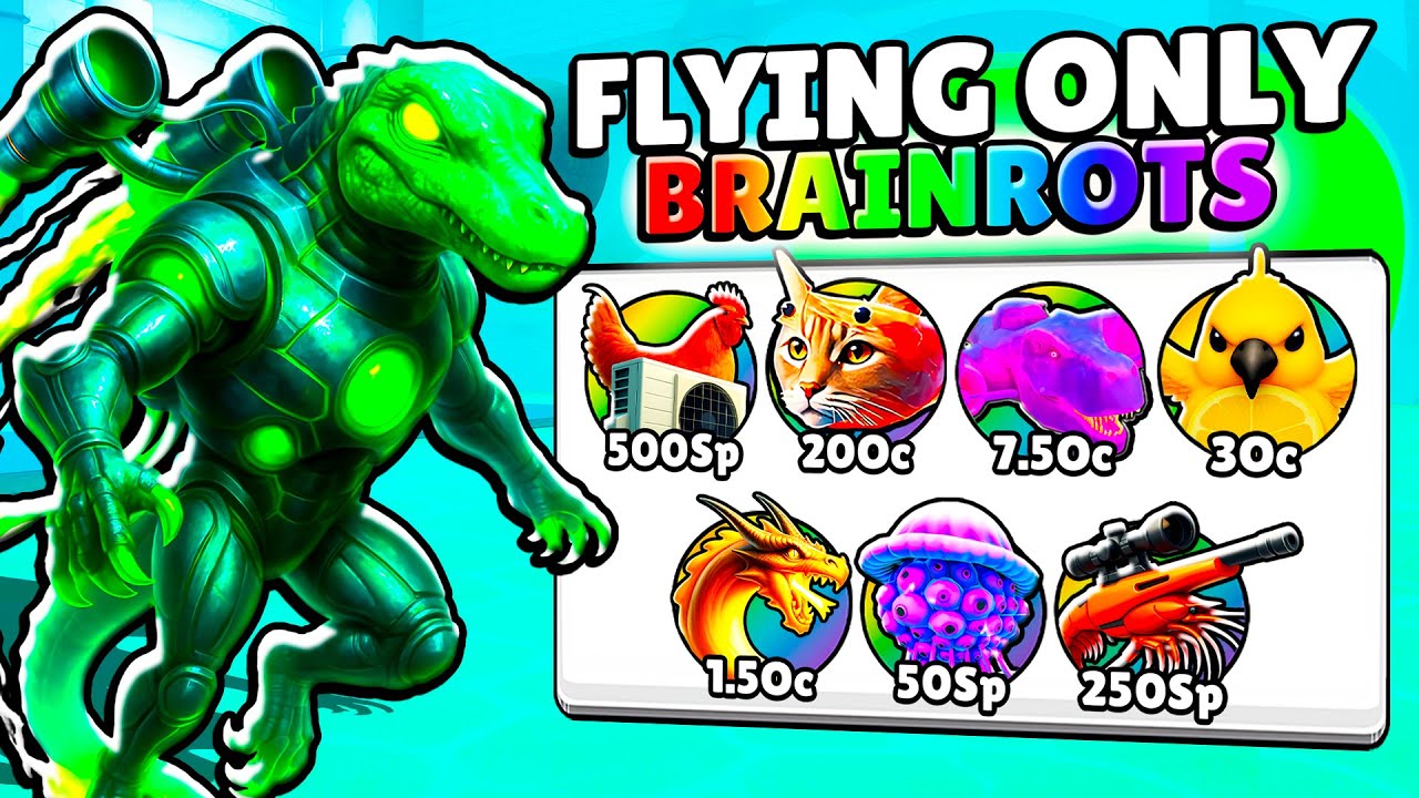 Starting Over as NOOB with FLYING in Brainrot Evolution! (Roblox) - YouTube