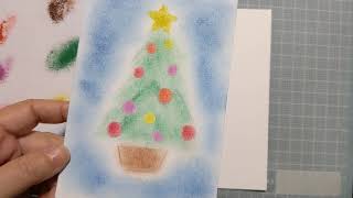【初心者のためのパステルアート通信講座】ストレスなく描けるクリスマスツリー♪
