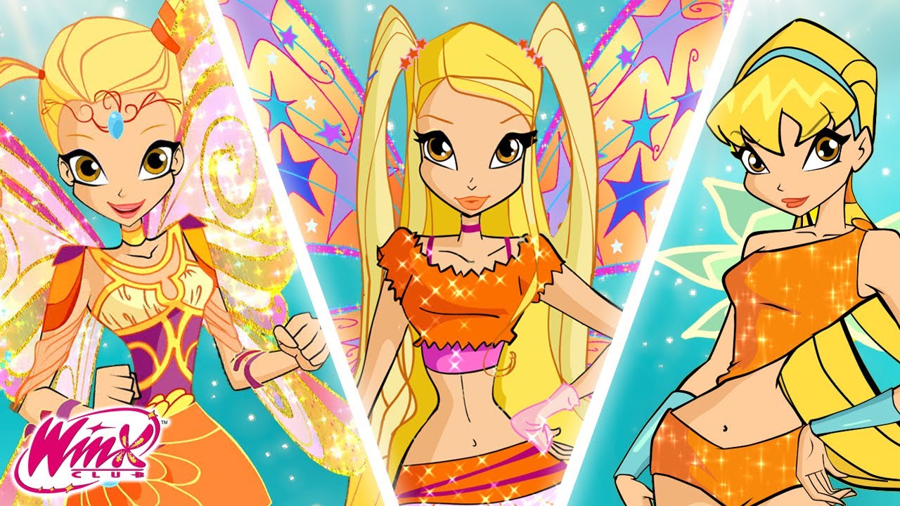 STELLA: Todos os poderes e Transformações | Winx Club Evolution