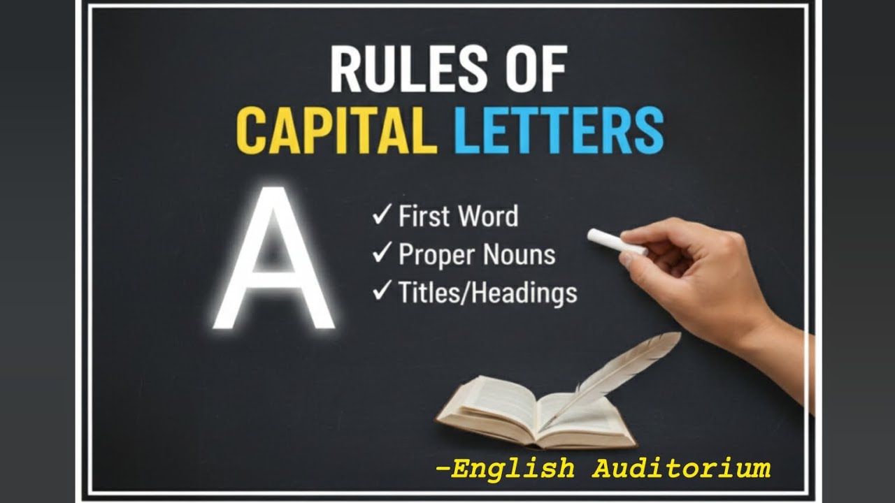 Rules of Capital Letters | Capital Letters ke Rules 