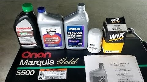 Onan 5500 Marquis Gold Oil Change Are You Using The Correct Oil? Lets Explore your Options and Save