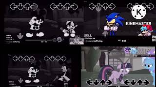 FNF Unknown Suffering V2 But Sonic.EXE, Mickey, Oswald, Twilight, and Trixie Sing It!