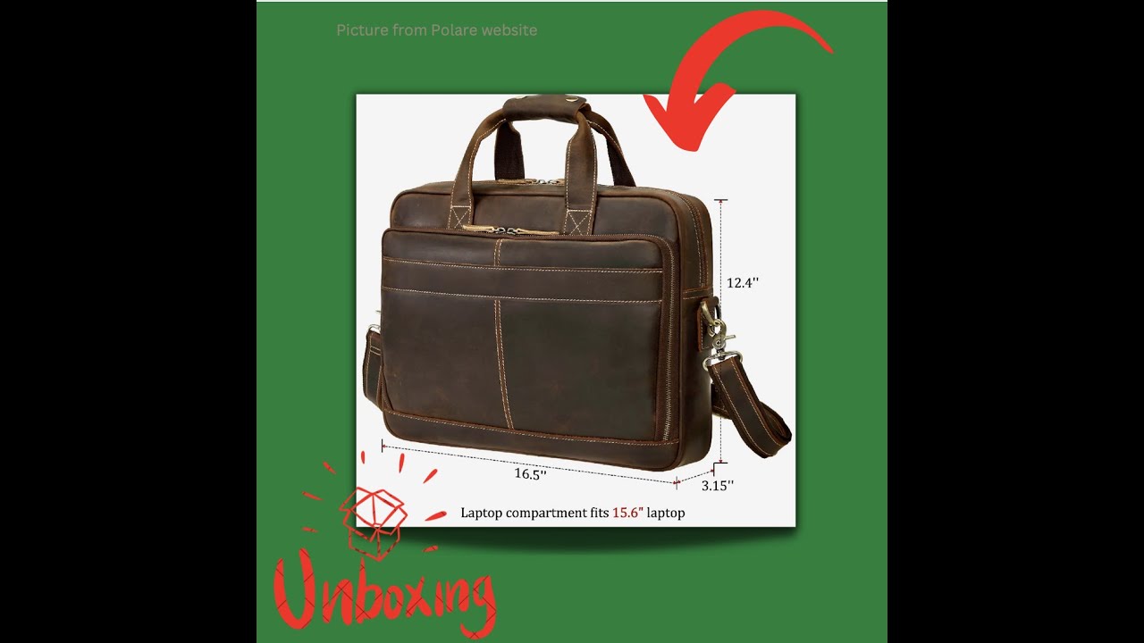 Polare 16 5 Laptop Bag Briefcase unboxing SD 480p YouTube