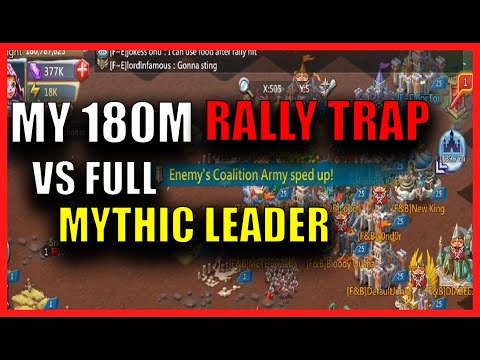 MY 180M INF REINF TRAP VS FULL MYTHIC CAV BLAST - Lords mobile