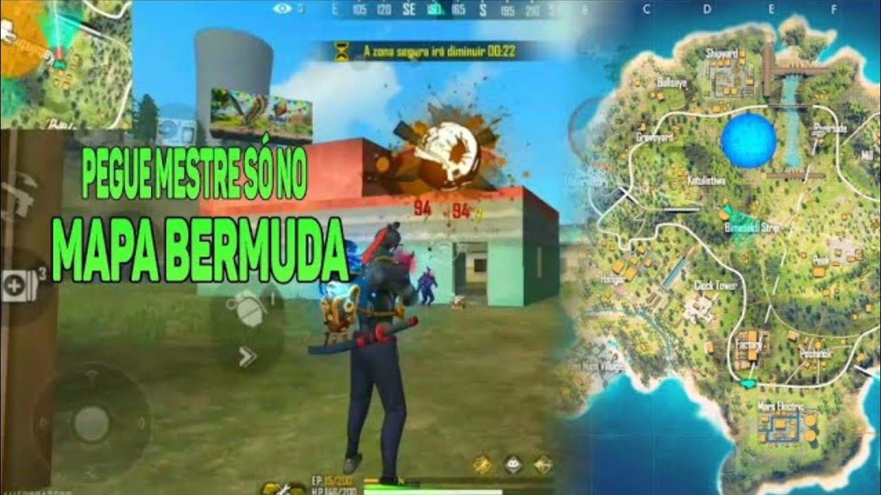 Como Cair só no mapa (BERMUDA)100% - YouTube