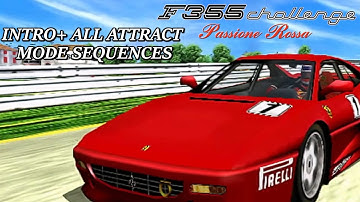 F355 Challenge: Passione Rossa (Dreamcast) | Intro + All Attract Mode Sequences