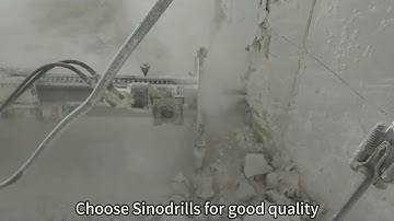 Sinodrills Blast Drilling QL60 DTH Hammer and Bit#rockdrilling #drilling #mine #blast #machine