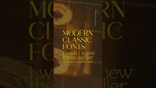 morden classic fonts i wish i knew earlier 👀 #fonts #typeface #graphicdesign