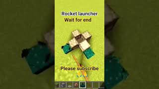 rocket launcher 😎#minecraft #search #foryou #youtubeshorts #gaming #funny