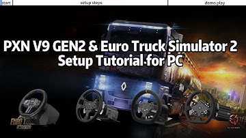 PXN V9 GEN2 Wheel Racing Simulator & Euro Truck Simulator 2 Setup Tutorial for PC. #pxn #tutorial