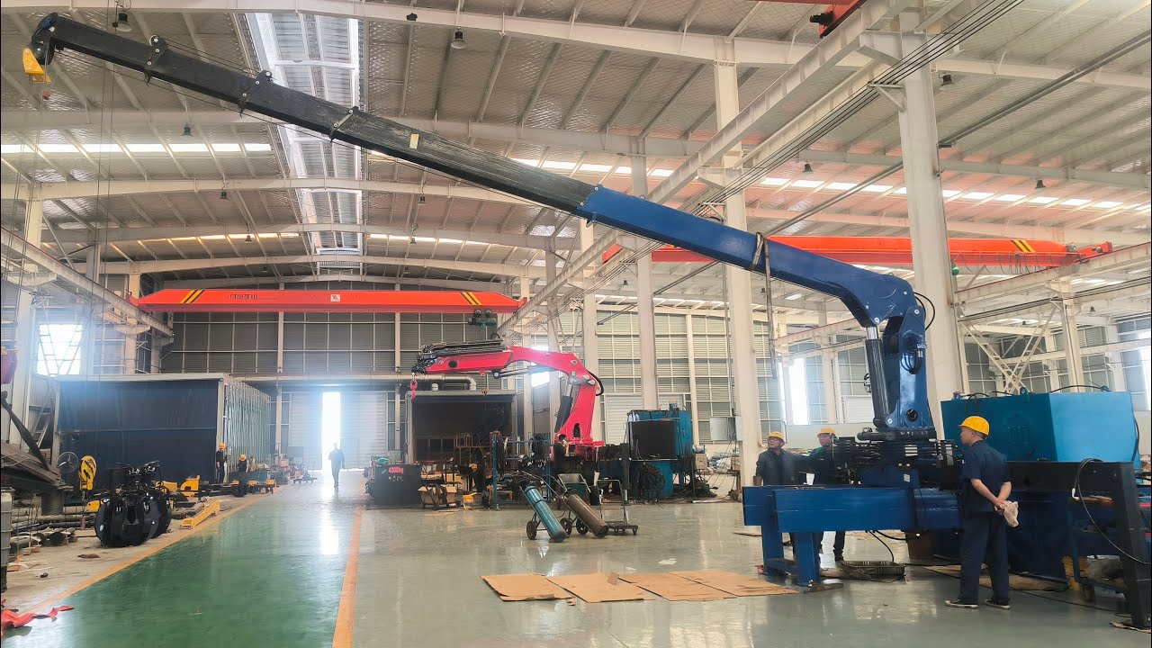 SQS125G 5 Experimental Video of Straight Boom Telescopic Truck Crane