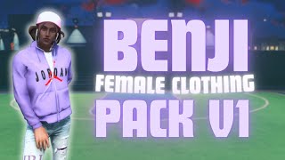 Benji Female Clothing Pack V1 I GTA5 FiveM Clothing Pack I Best Female Clothing Pack For GTA RP 2024