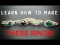 Wire Wrapping Tutorial- Easy Herringbone Weave Beaded Ring