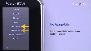 FingerTec Face ID 3 - System Options