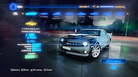 Chevrolet Camaro SS Drag at blur PC Gameplay