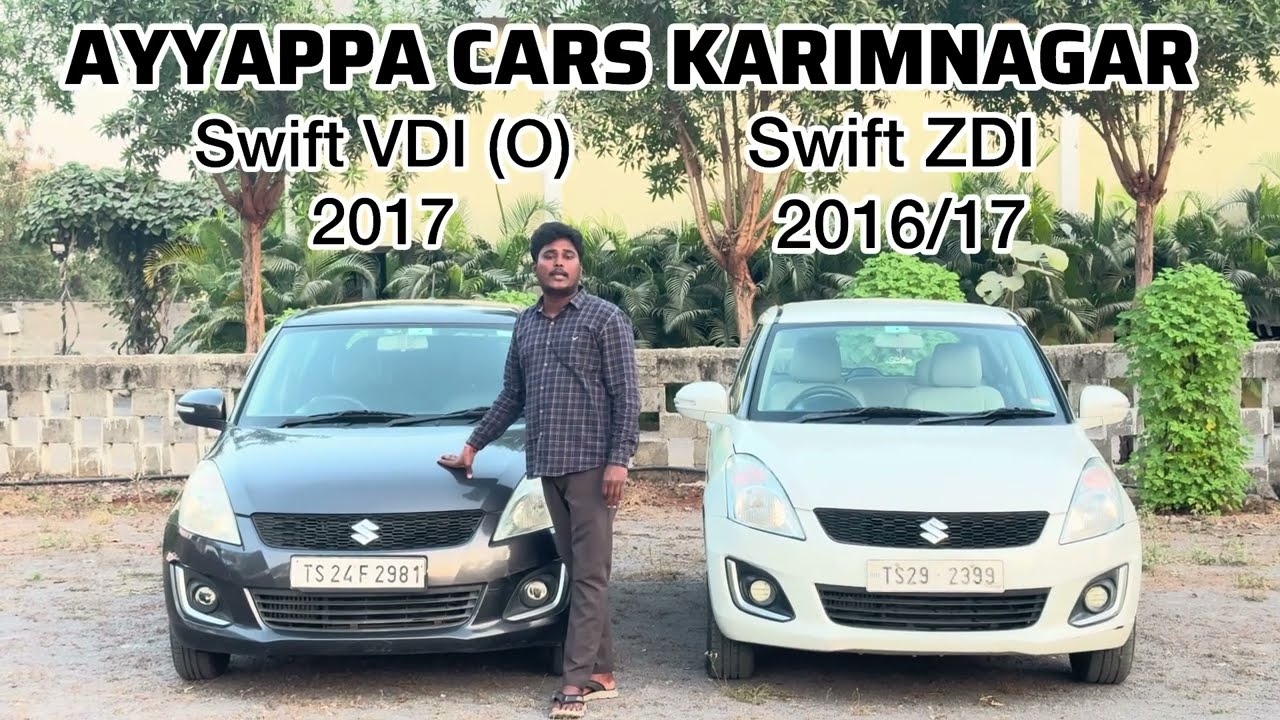 కరీంనగర్ లో SWIFT (2016&2017)మోడల్ రెండు కార్లు అమ్మకానికి ఉన్నాయి.వివరాలకు 9000579832 సంప్రదించగలరు