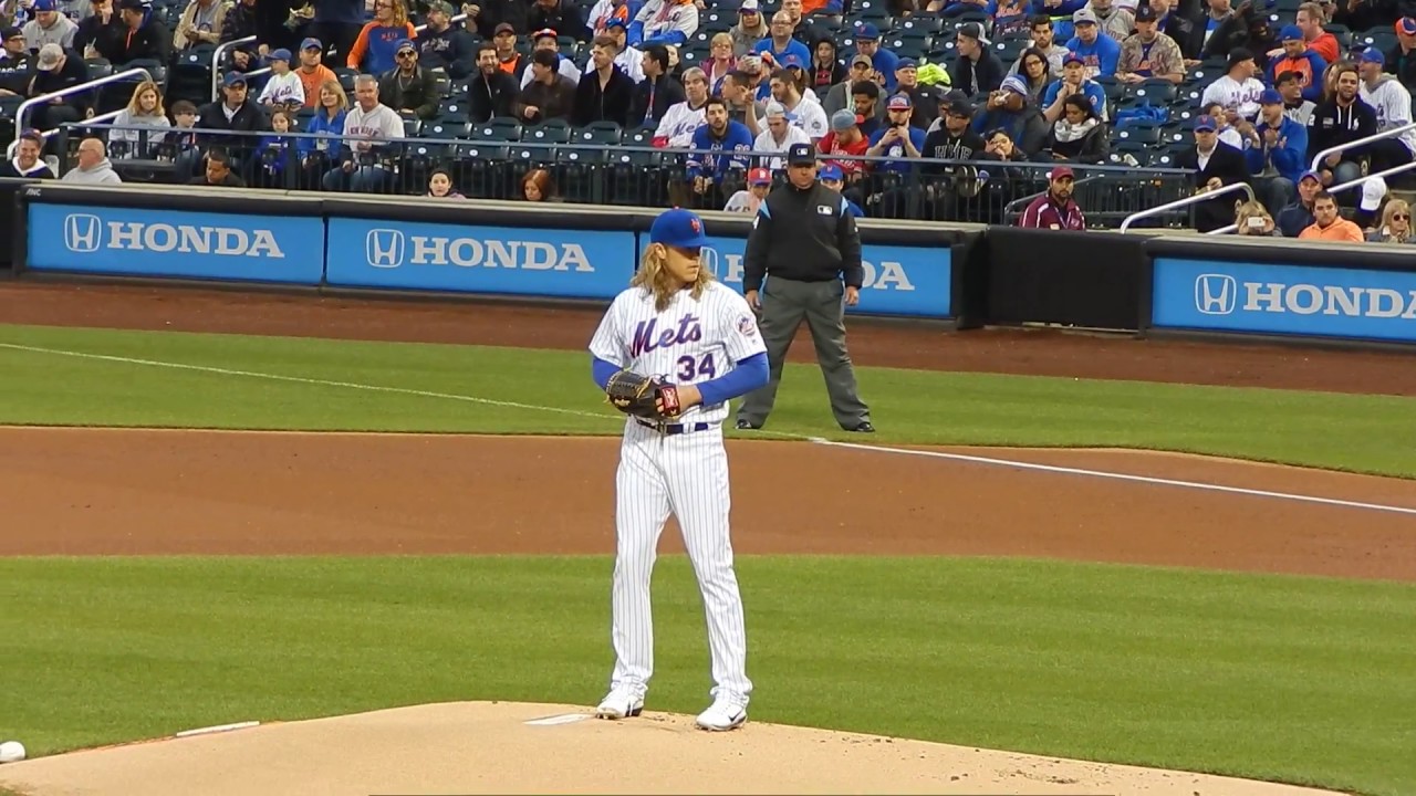 Mets Noah Syndergaard Pitching Vs Phillies 4/20/17 HD