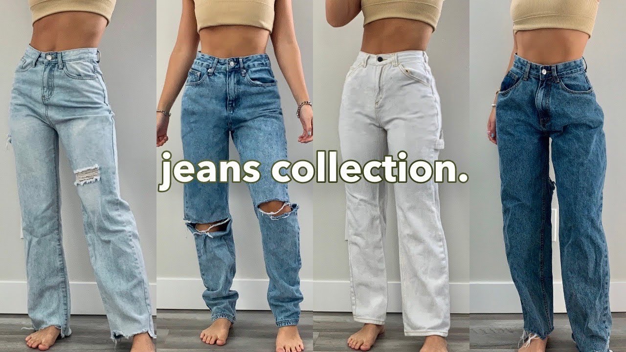 JEANS COLLECTION (short girl)  best straight leg & baggy jeans for petite  