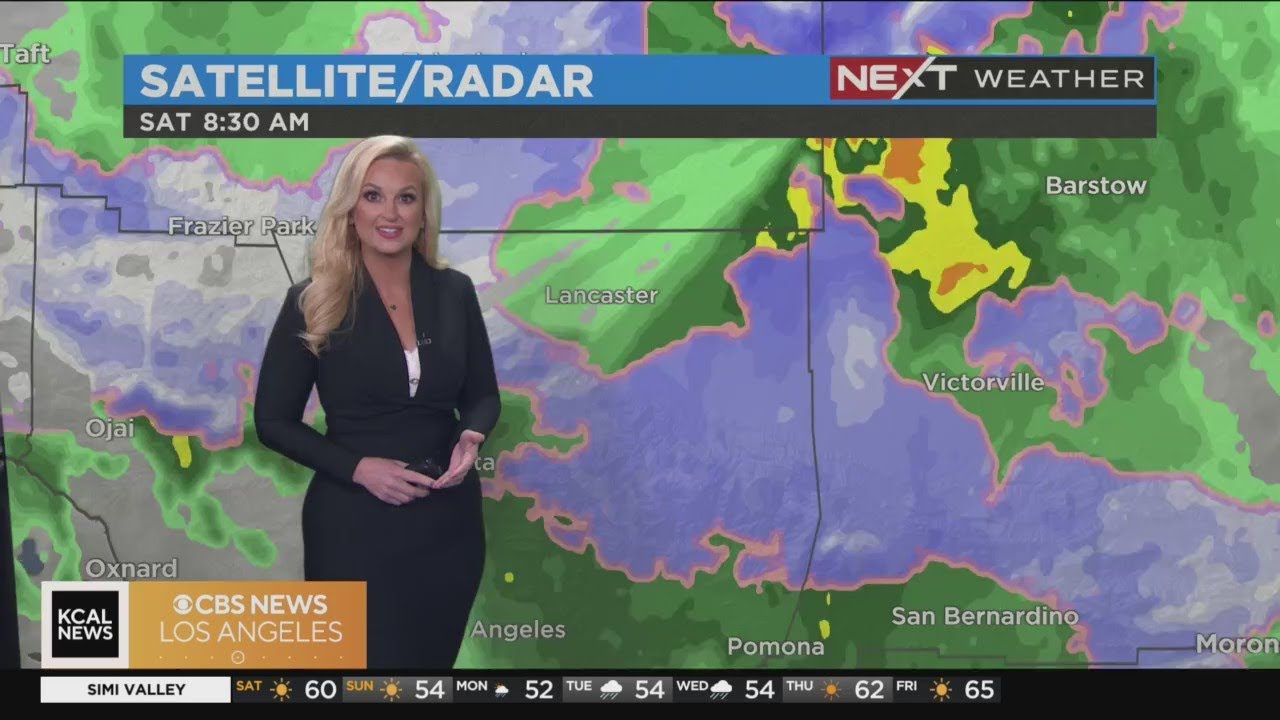 SoCal Winter Storm: Rain and snow showers continue - YouTube