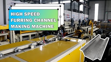 High speed full automatic Furring channel stud and track roll forming machine with auto stacker