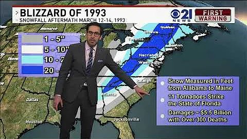 How did the Blizzard of '93 Develop?