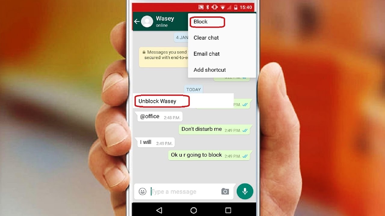 How To Hide Block Unblock On Whatsapp - UBLICK