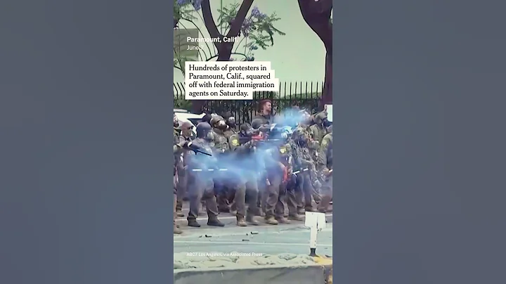 Immigration Agents Clash With Protesters in Los Angeles County