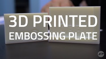 3D Printing Embossing Plates with Polyjet Technology