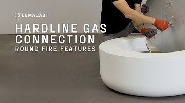 Hardline Gas Installation For Round Fire Features | LUMACAST