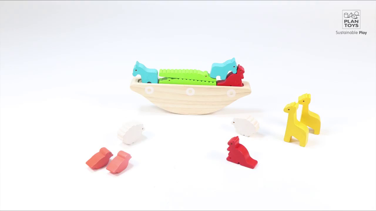 Балансирующая лодка от Plan Toys Balancing Boat YouTube