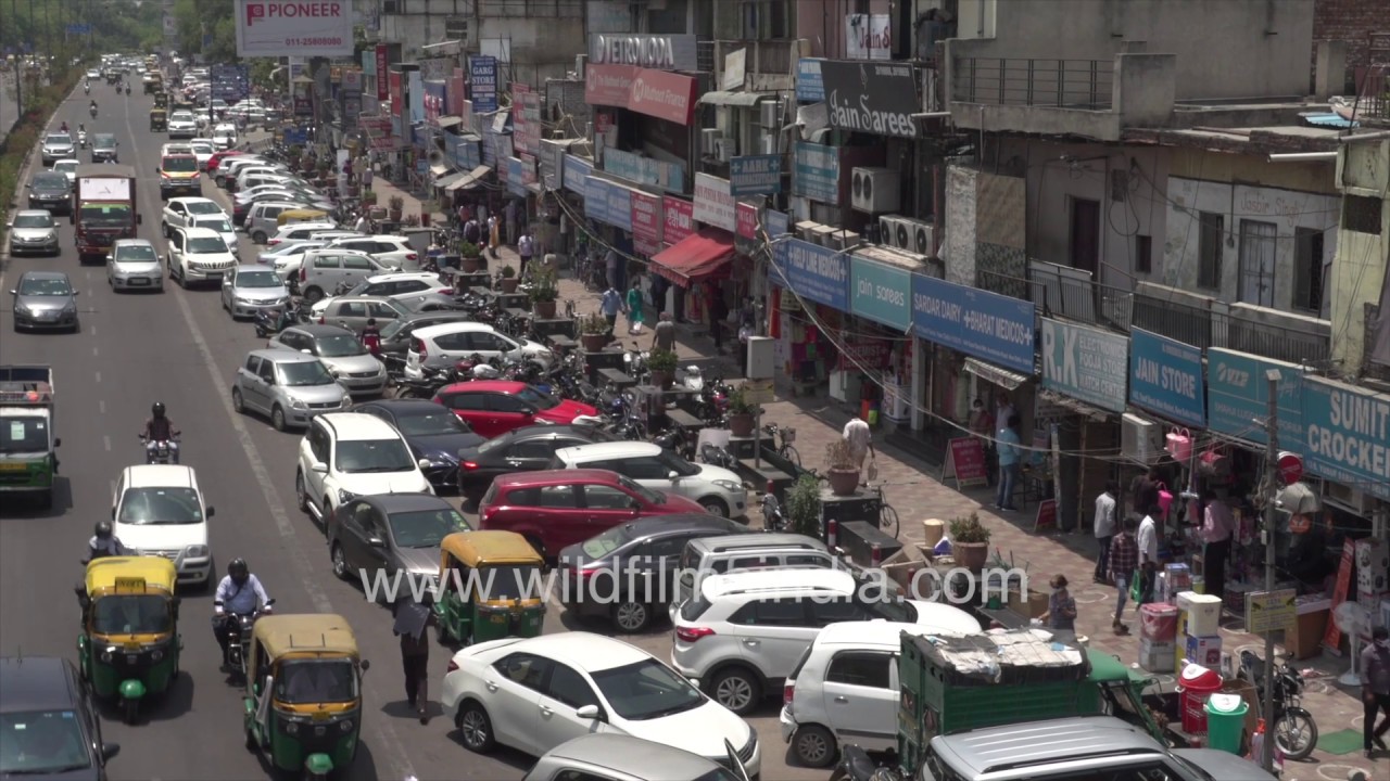 Yusuf Sarai market post lockdown one would think everything is back