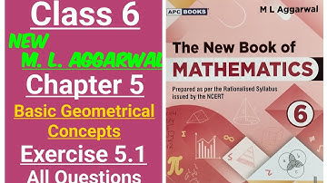 New ml aggarwal class 6 maths chapter 5 (Basic Geometrical Concepts) exercise 5.1 all questions