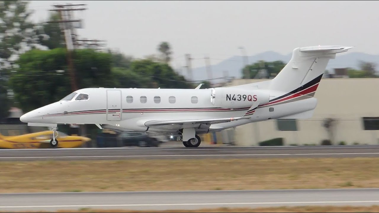 NetJets Embraer Phenom 300 [N439QS] takeoff from VNY - YouTube
