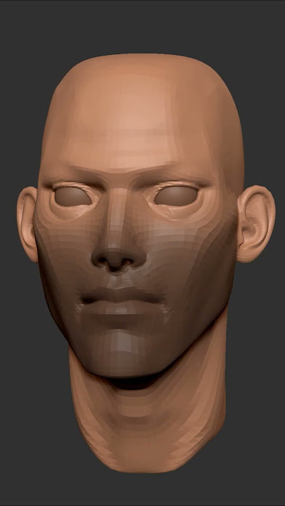 ZBrush Digital Sculpting a Head (1 Minute = 1 Hour) 