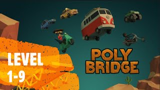 Poly Bridge 1-9: Paddleboat Drawbridge|Tutorial|Duonic